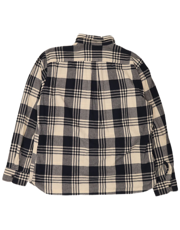 Levi's Mens Flannel Shirt 2XL Navy Blue Plaid Cotton