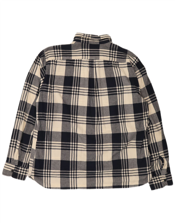 Camisa masculina de flanela Levi's 2XL algodão xadrez azul marinho