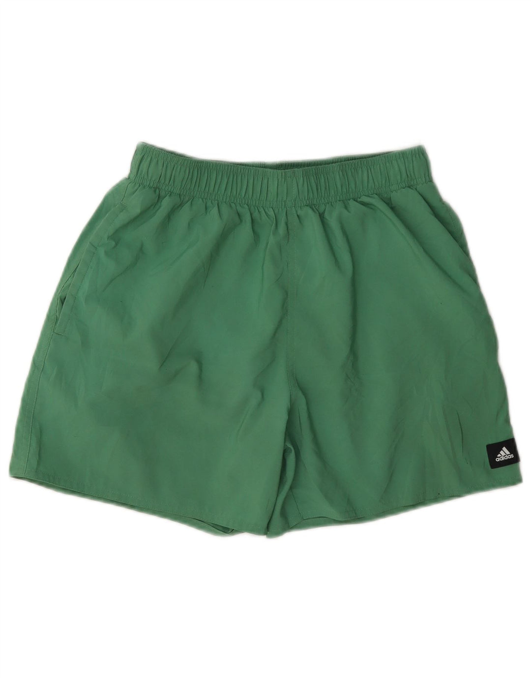 Shorts esportivos masculinos Adidas pequeno poliéster verde