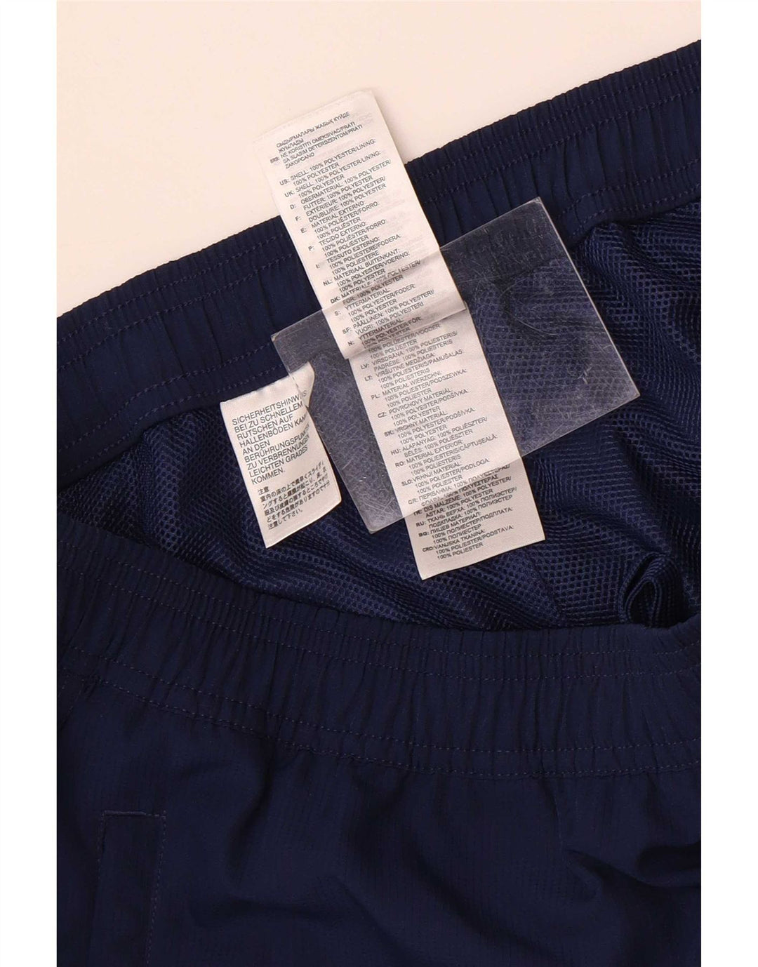 Calça de treino masculina Adidas Climalite médio azul marinho poliéster