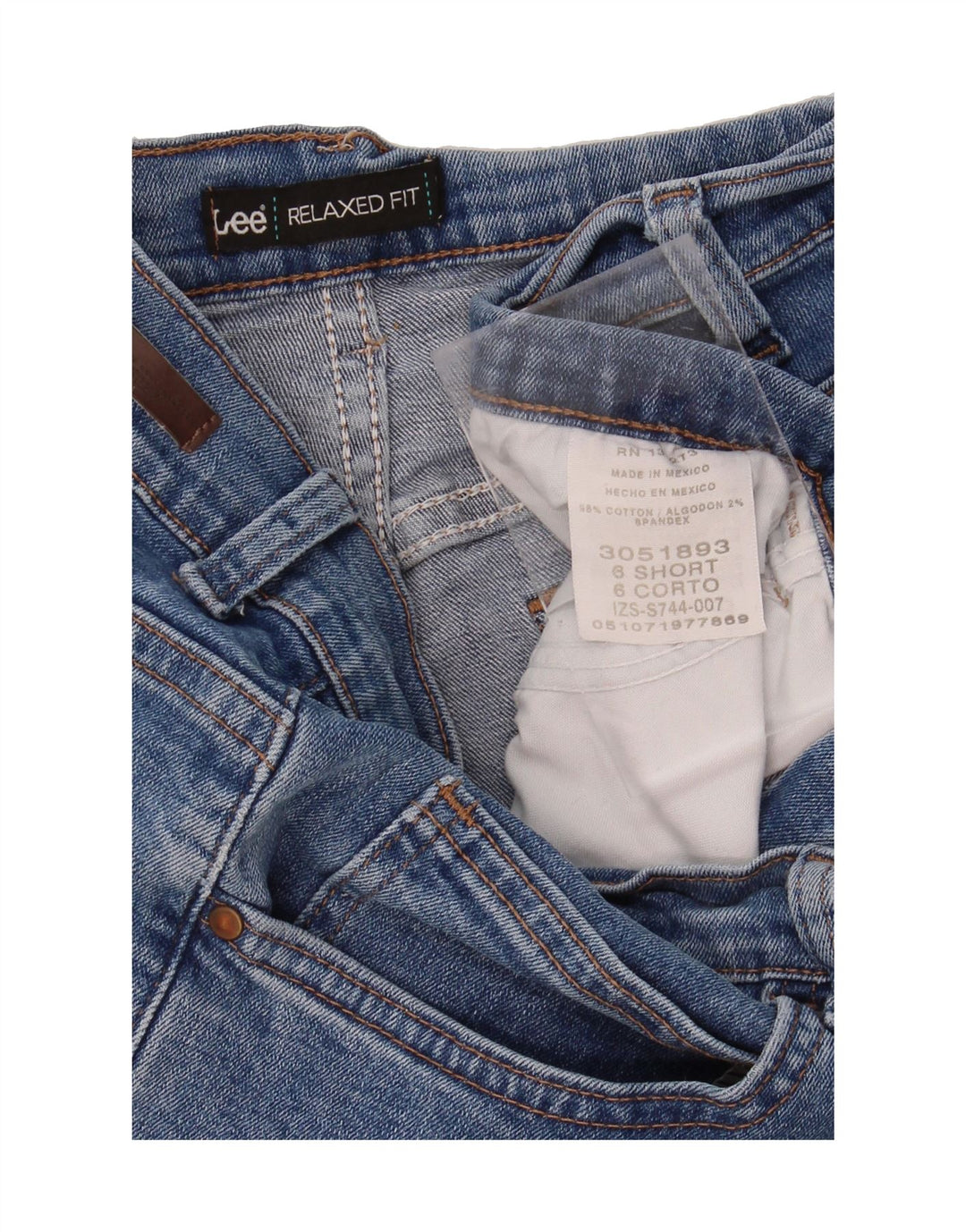 LEE Womens Relaxed Fit Straight Jeans US 6 Medium W27 L29 Blue Cotton Vintage Lee and Second-Hand Lee from Messina Hembry 