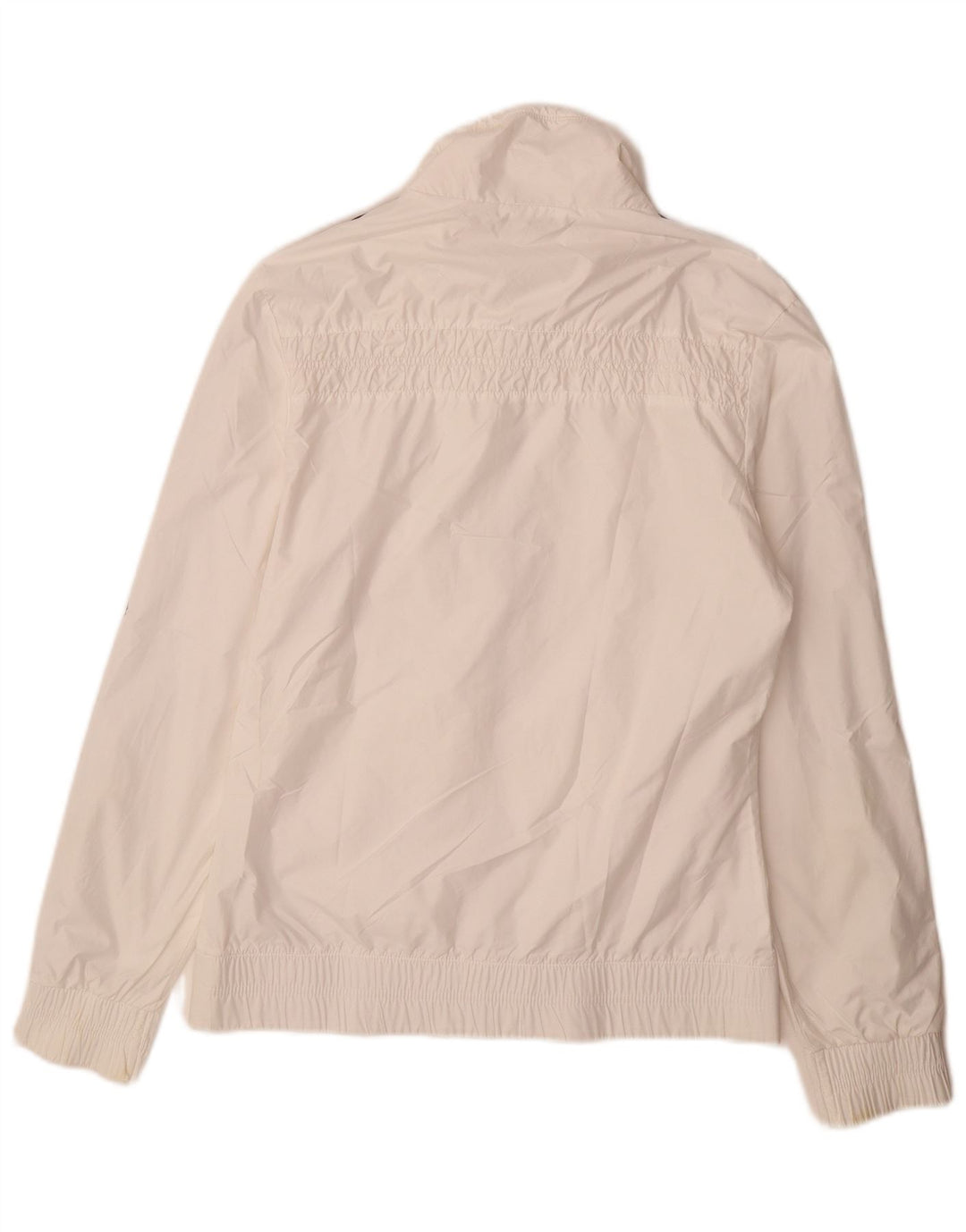 Adidas Womens Tracksuit Top Jacket UK 10 Pequeno Poliéster Branco