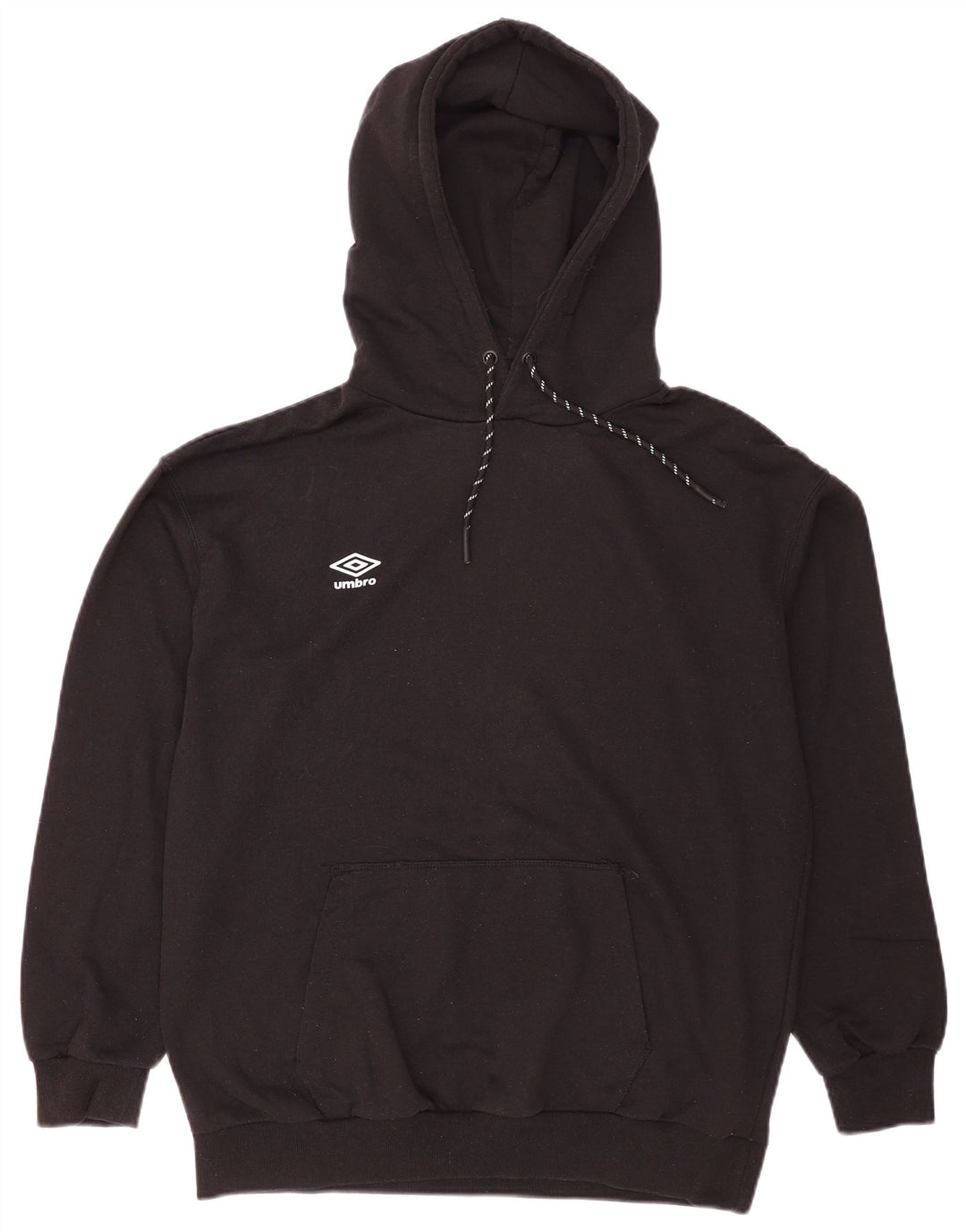 Suéter masculino Umbro com capuz médio algodão preto