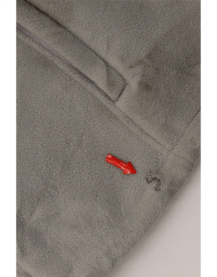 Jaqueta de lã com capuz masculina Reebok UK 42 XL poliéster cinza