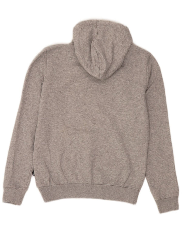 Puma masculino gráfico moletom com capuz pequeno algodão cinza
