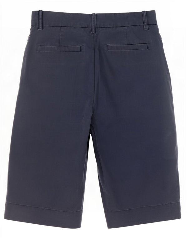 Shorts chino feminino Marks & Spencer Reino Unido 10 pequeno W28 algodão azul marinho