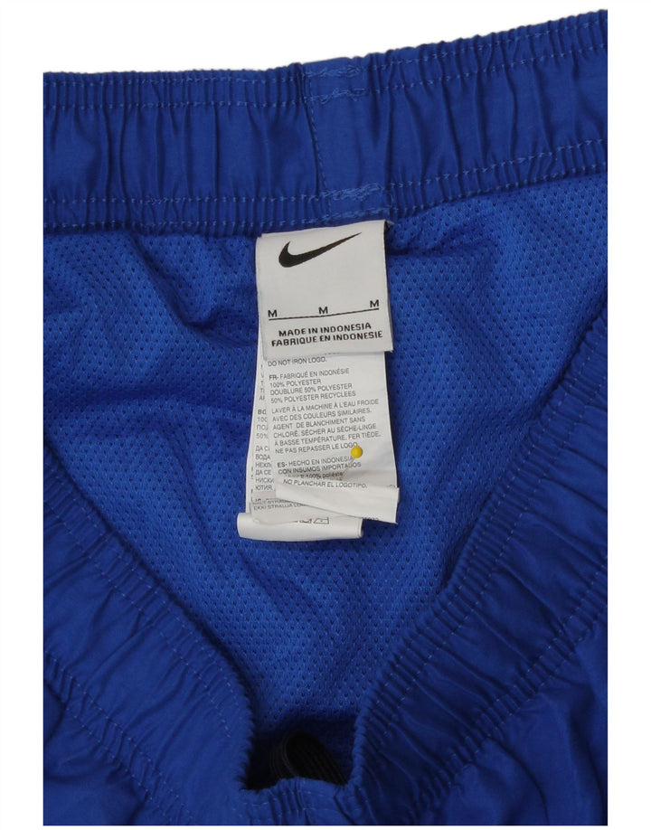 Shorts esportivos masculinos Nike médio azul poliéster esportivo