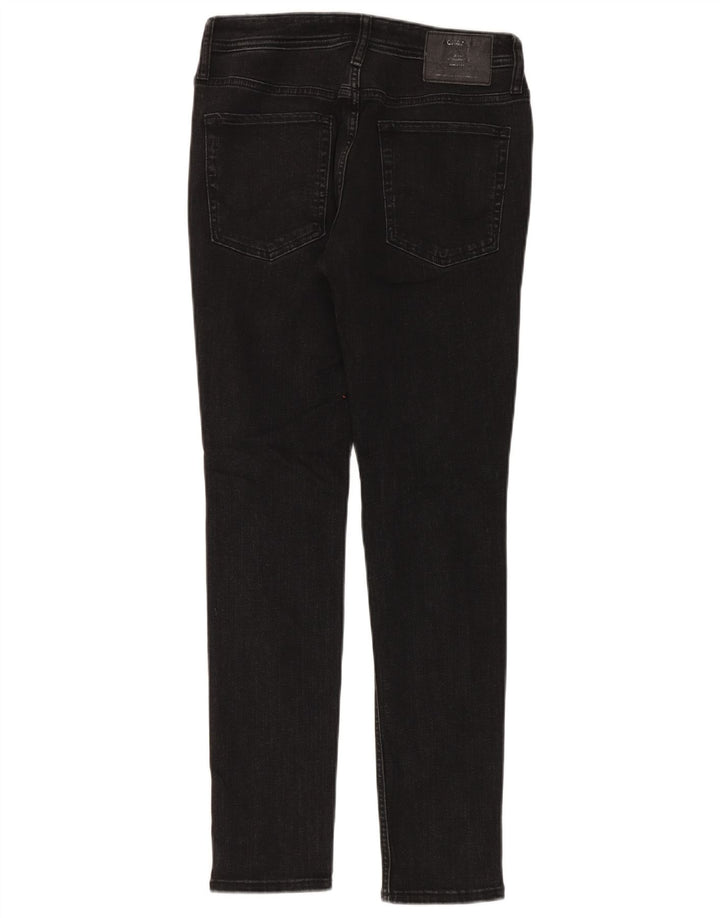 Jeans masculinos Jack & Jones desgastados slim W32 L30 algodão preto