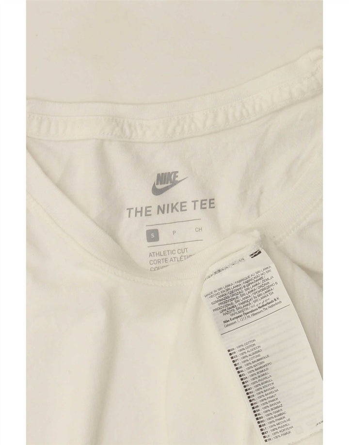 Camiseta masculina Nike Athletic Cut Top pequeno algodão branco