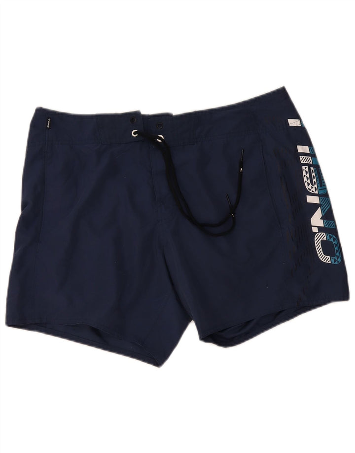 Shorts de natação masculino O'NEILL com estampa gráfica azul marinho médio poliéster