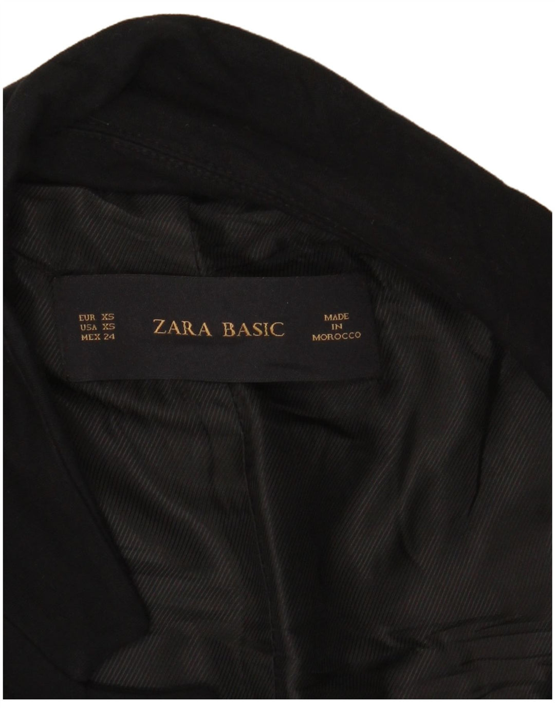Zara Womens Open Oversized Blazer Jacket Reino Unido 6 XS Preto