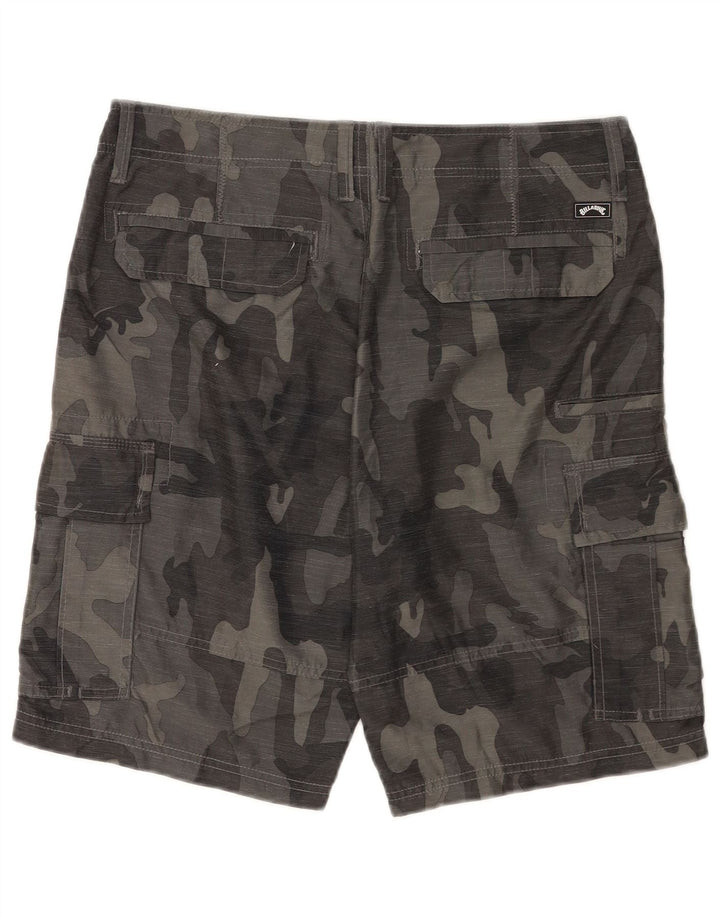 Shorts cargo masculino Billabong W32 camuflagem cinza médio