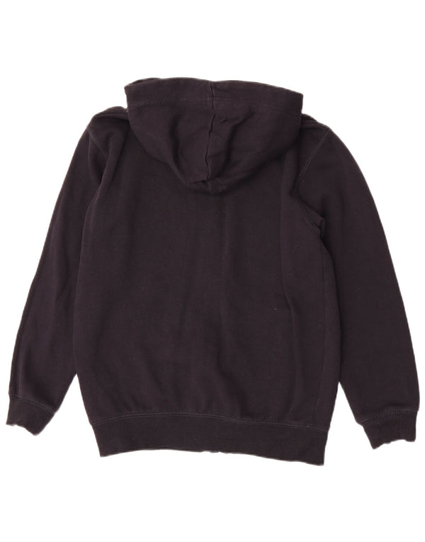 Suéter French Connection Boys com capuz e zíper 13-14 anos algodão preto