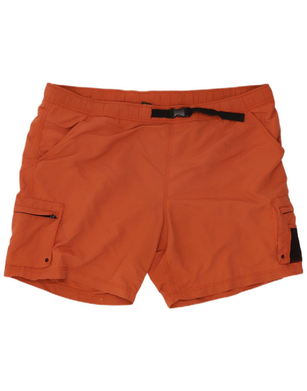Shorts esportivos masculinos Eddie Bauer XL laranja nylon