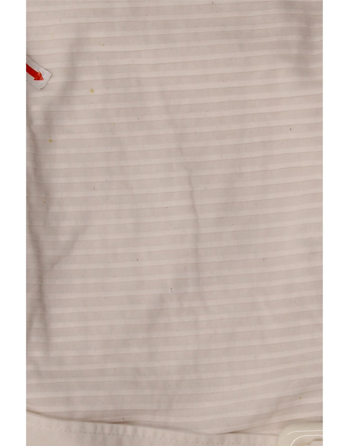 Blusa feminina sem mangas NARACAMICIE Reino Unido 8 pequenas listras brancas de algodão