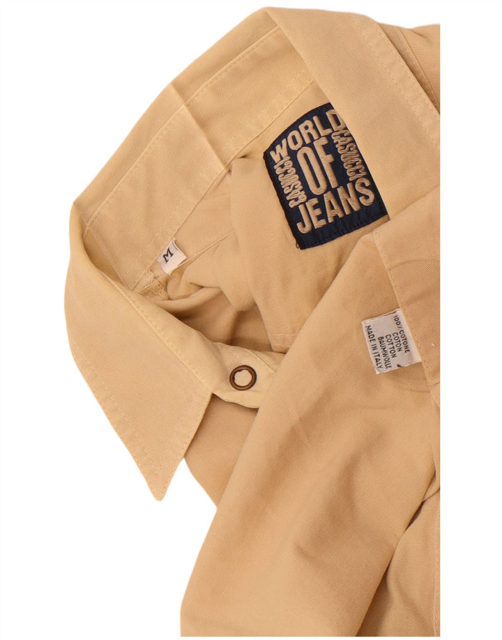 Camisa masculina Casucci de algodão bege médio