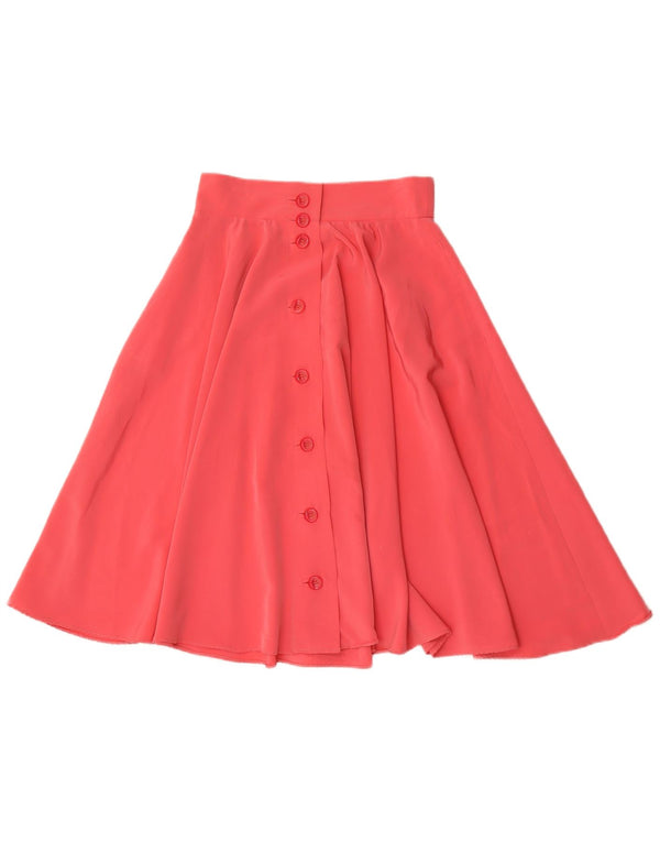 Saia larga feminina Antonio Baldan IT 42 médio W26 poliéster rosa