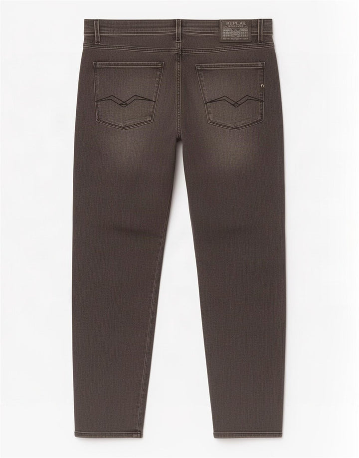 Replay Masculino Anbass Slim Jeans W36 L32 Cinza