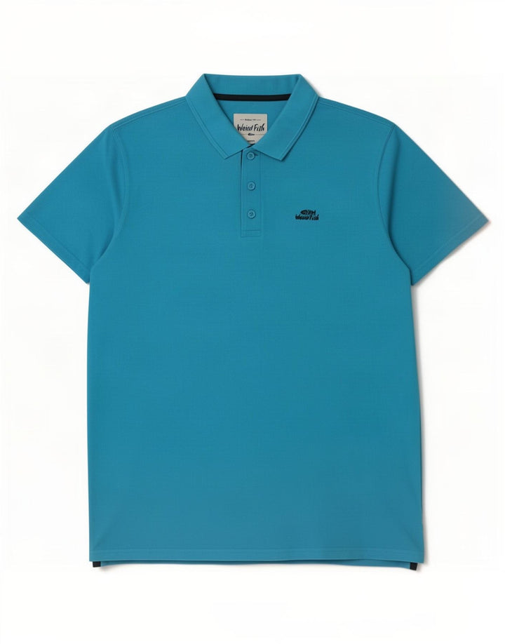 Camisa polo masculina Weird Fish grande algodão azul