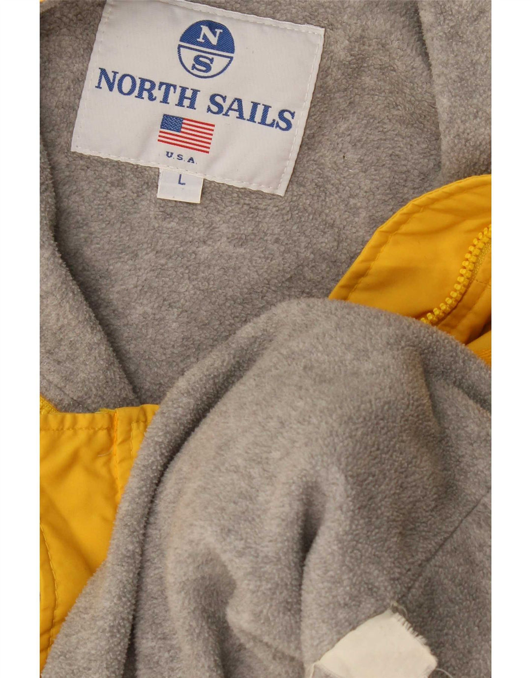 Jaqueta bomber masculina North Sails UK 40 grande amarela