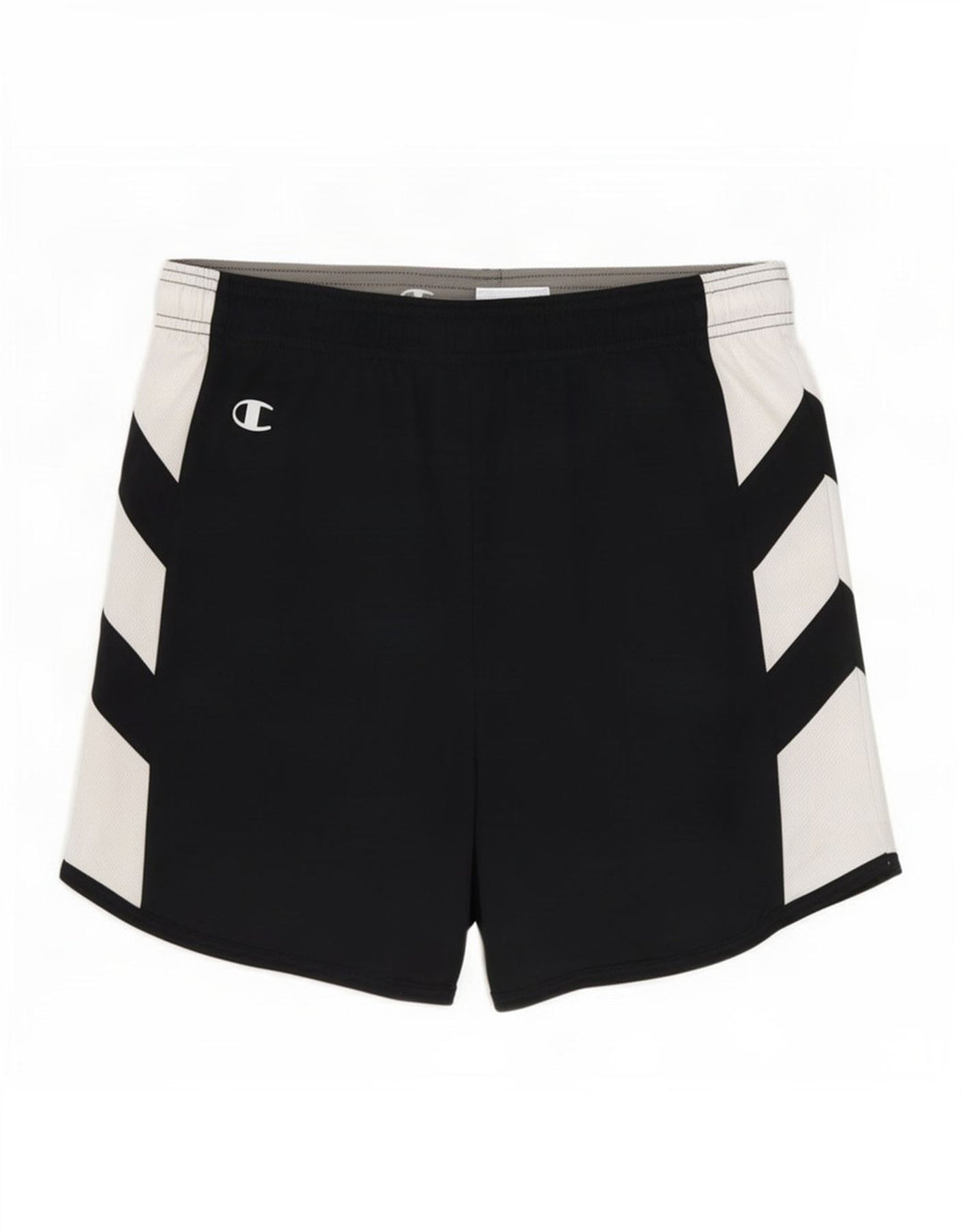 Shorts esportivos masculinos Champion pequeno poliéster colorblock azul marinho