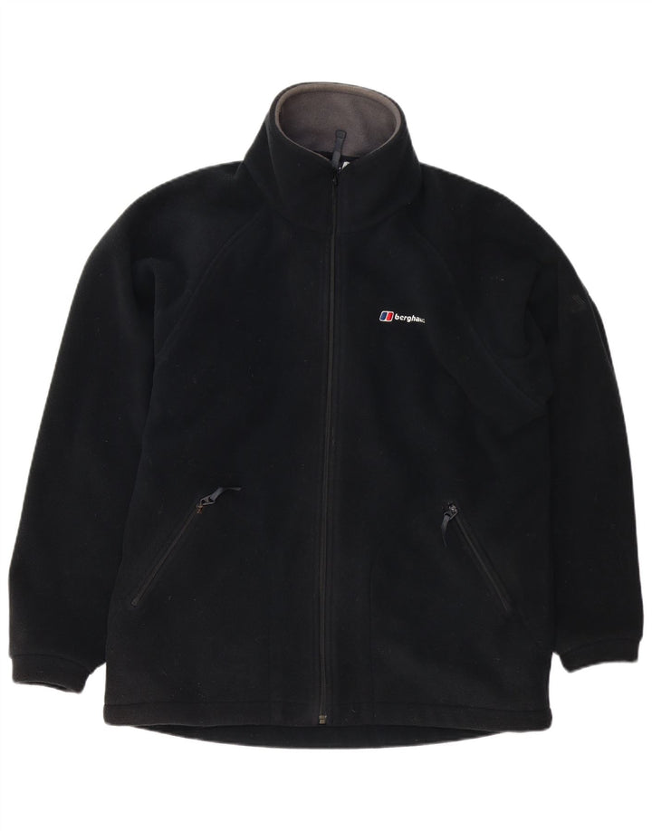 Jaqueta masculina de lã Berghaus poliéster preto médio