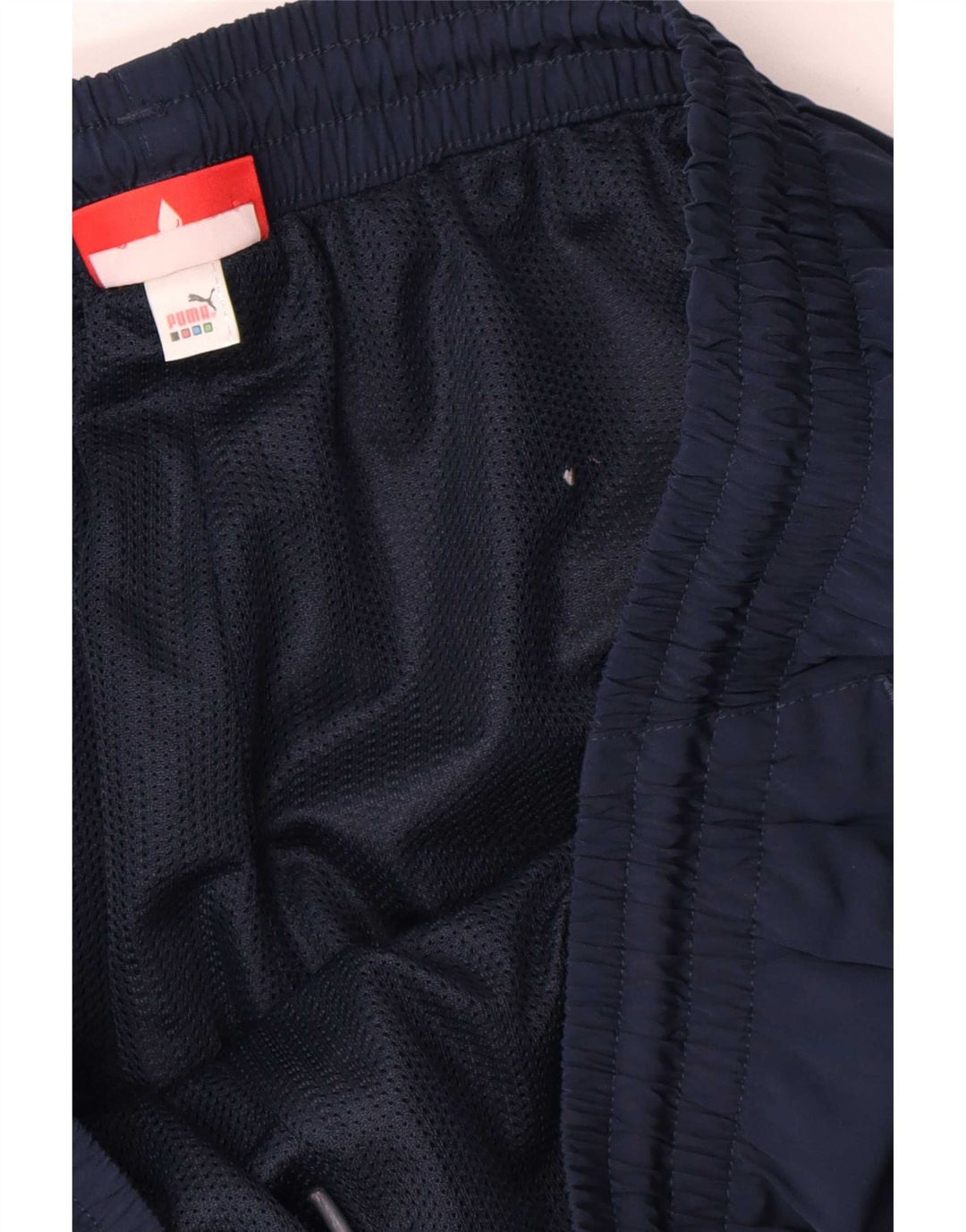 Calça de treino masculina Puma grande poliéster azul marinho