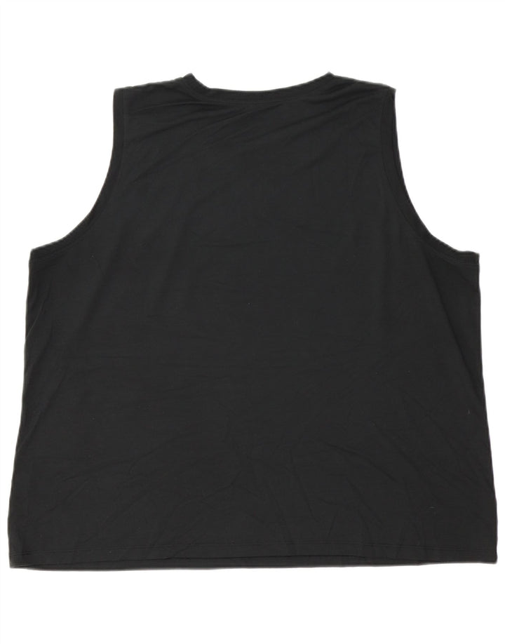 L.L.Bean colete feminino top UK 20 2XL poliéster preto