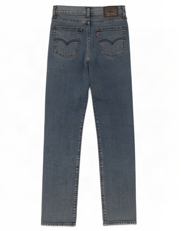 Calça jeans feminina Levi's 724 High Rise Straight W26 L30 azul algodão