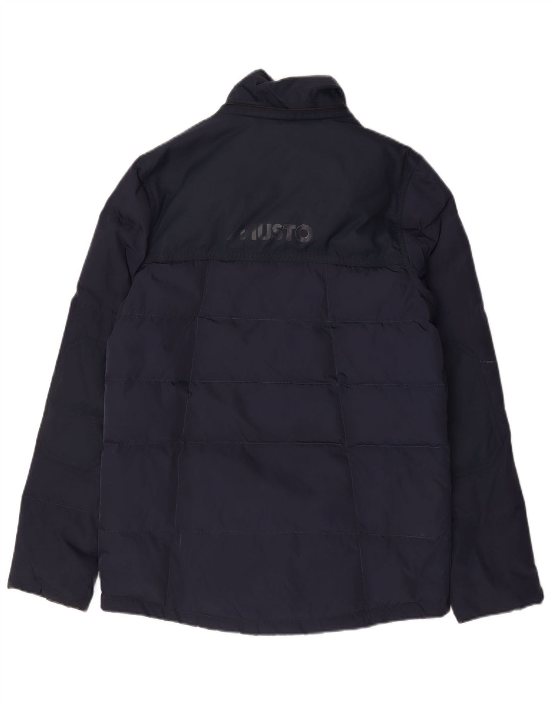Jaqueta acolchoada masculina Musto UK 36 pequena azul marinho nylon
