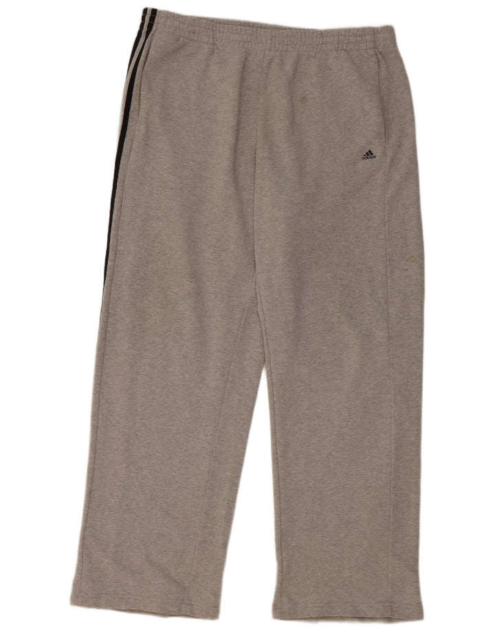 Calça de treino masculina Adidas 2XL algodão cinza