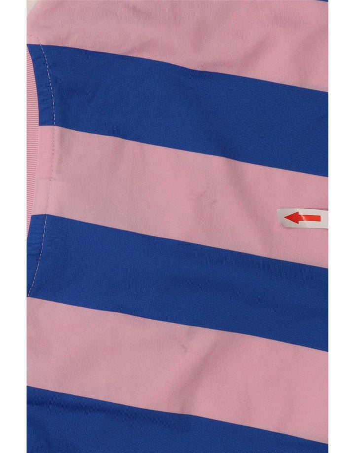 Camiseta Adidas Masculina Graphic Top Médio Listrado Rosa Poliéster