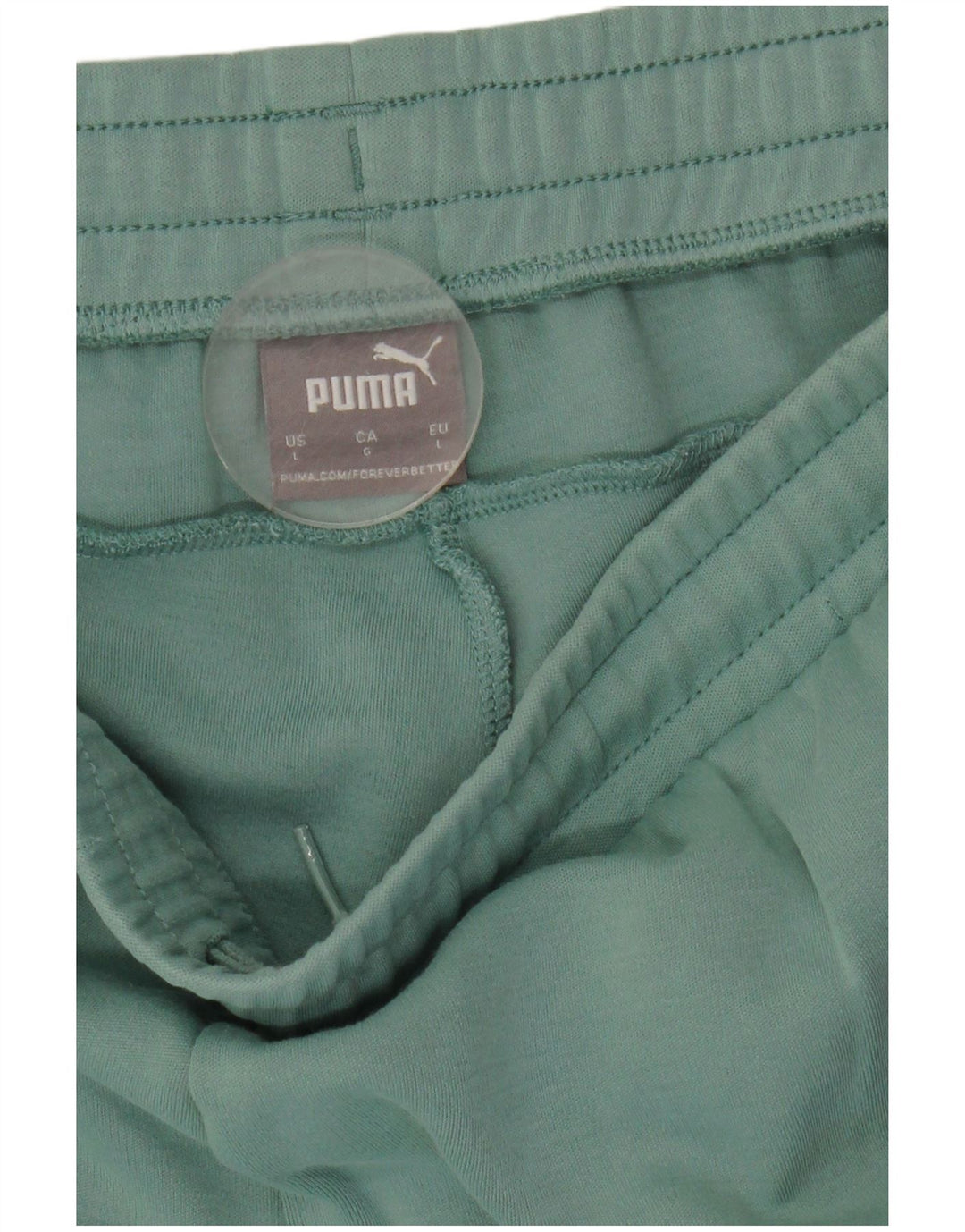 Calça de treino masculina Puma grande bloco verde