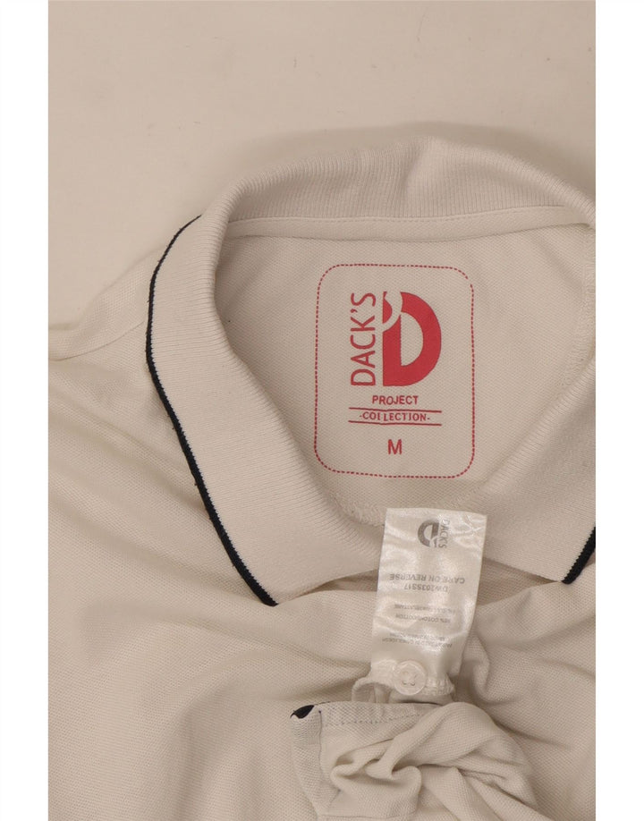Camisa polo feminina Dack's UK 12 algodão branco médio