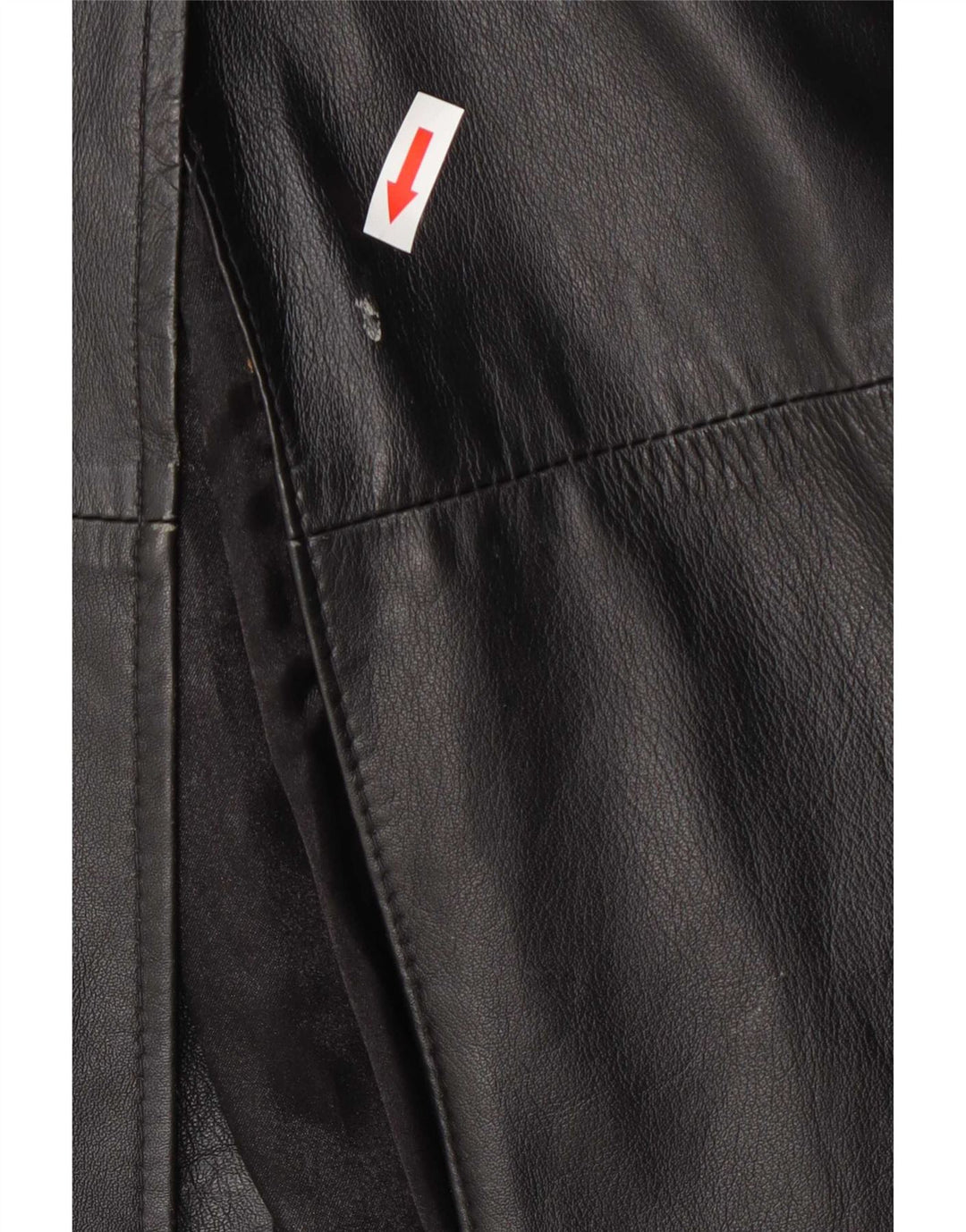 Casaco de couro feminino longo e solto Calculus UK 4 XS preto