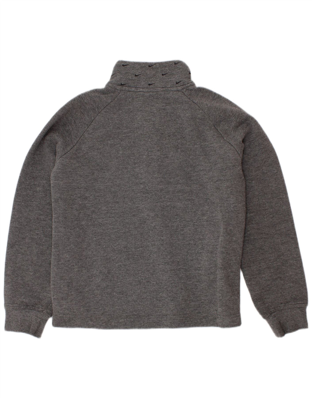 Suéter Nike Boys Graphic Zip Neck 5-6 anos cinza médio algodão