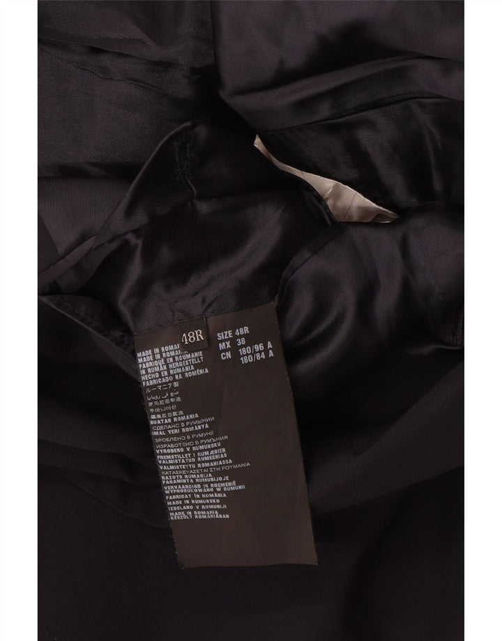 Jaqueta Blazer Masculina Prada com 2 Botões IT 48 Lã Azul Marinho Médio