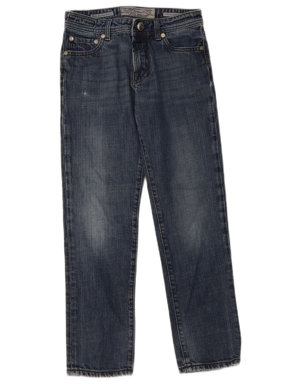 Jacob Cohen Jeans retos para meninas 10-11 anos W28 L24 algodão azul marinho