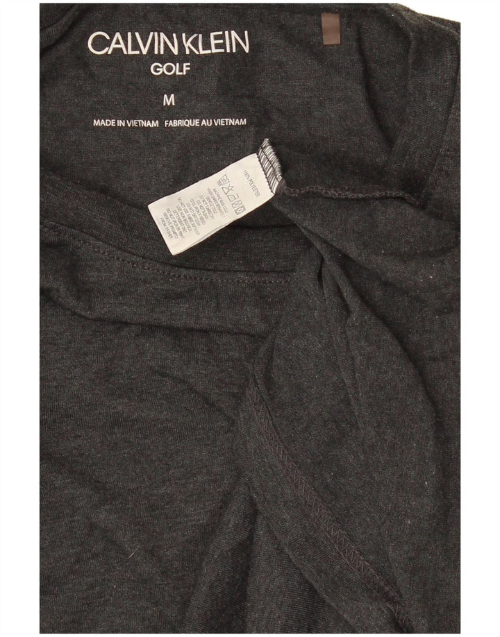 Camiseta masculina Calvin Klein cinza médio poliéster
