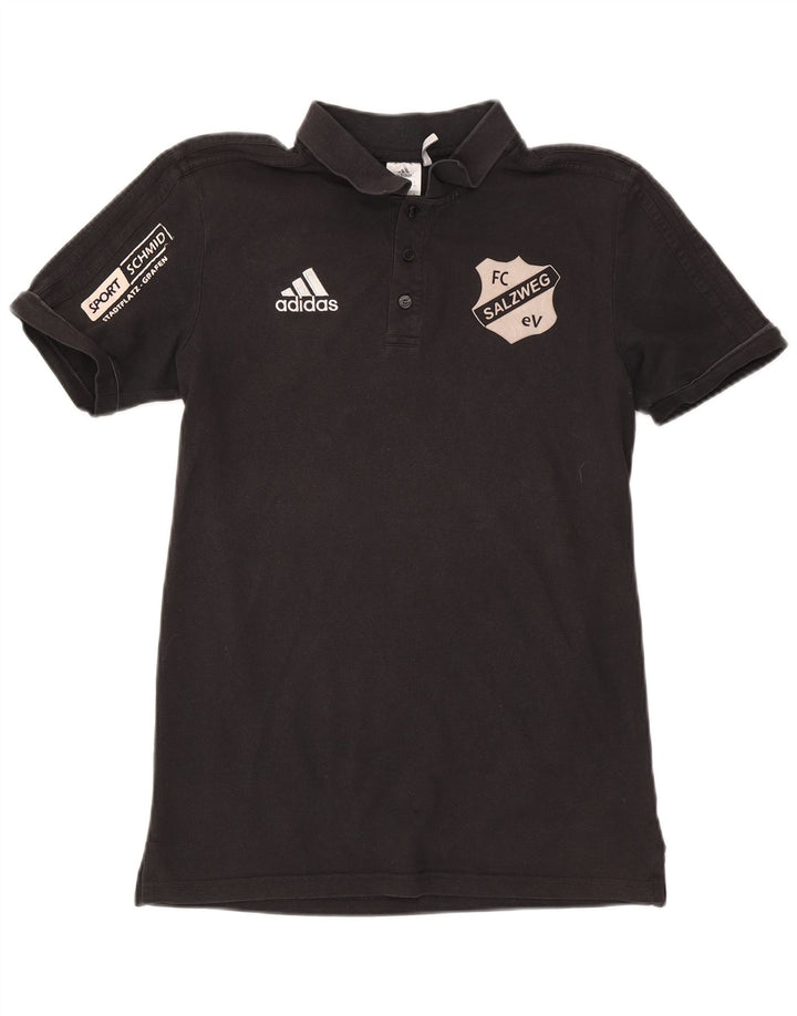 Adidas Mens Graphic Polo Shirt Médio Algodão Preto