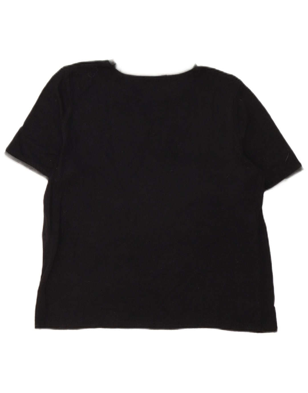 Camiseta feminina Zara UK 12 viscose preta média