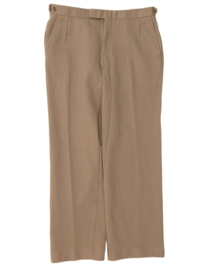 Calça masculina reta BLADEN W34 L27 lã bege