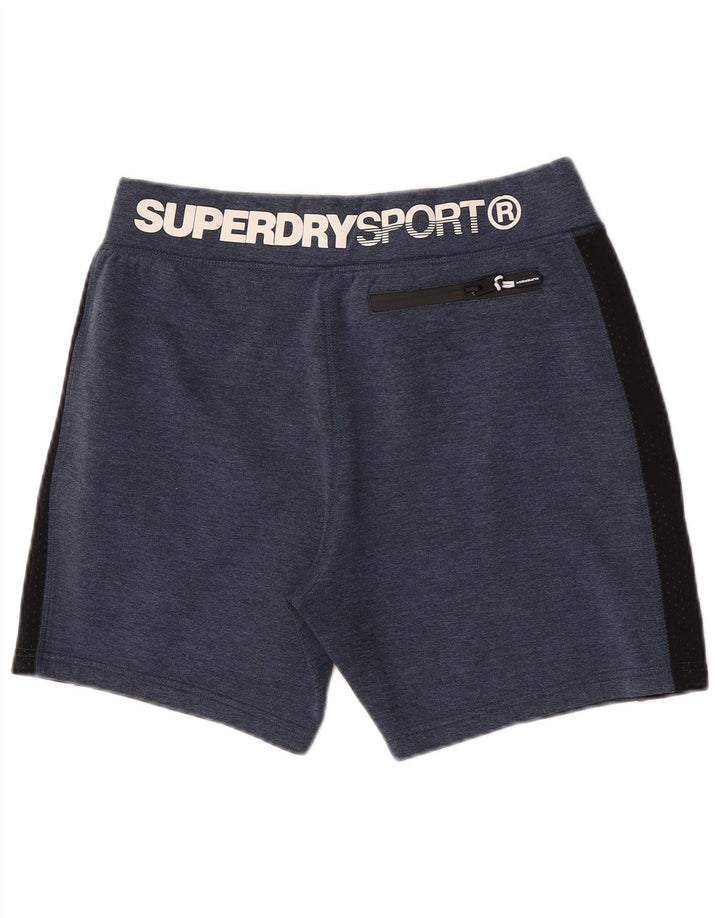 Superdry Mens Graphic Sport Shorts grandes poliéster colorblock azul marinho