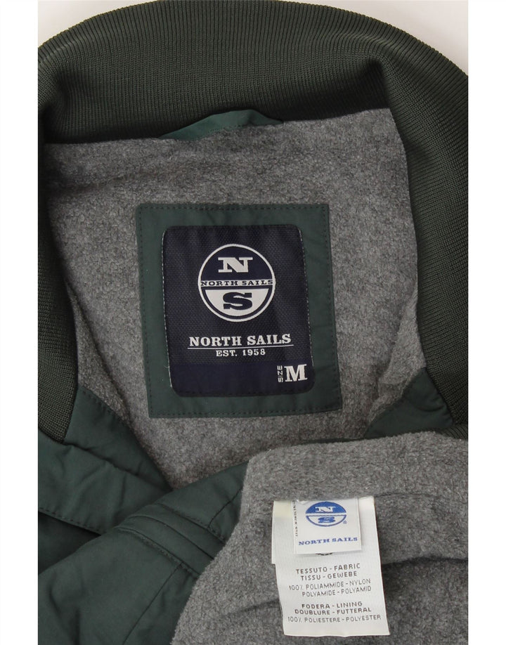 Jaqueta bomber masculina North Sails UK 38 nylon verde médio