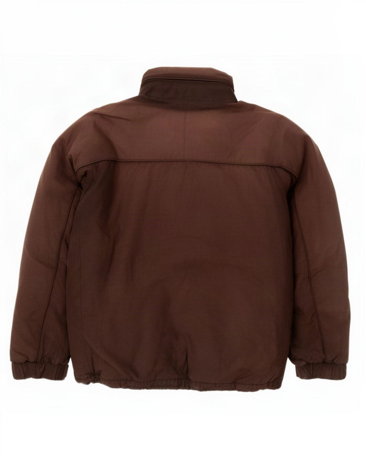 Jaqueta corta-vento masculina com capuz Marks & Spencer Reino Unido 40 grande poliéster preto