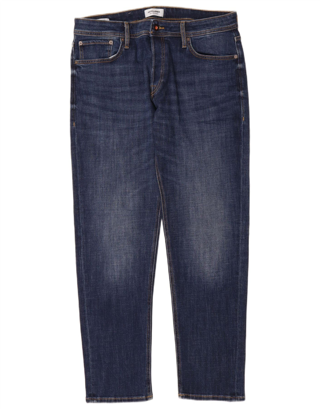 Jeans masculinos Jack & Jones Slim W34 L32 algodão azul