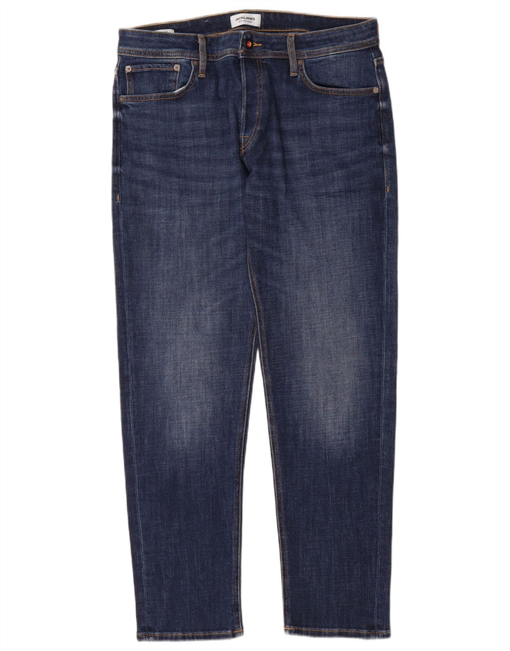 Jeans masculinos Jack & Jones Slim W34 L32 algodão azul