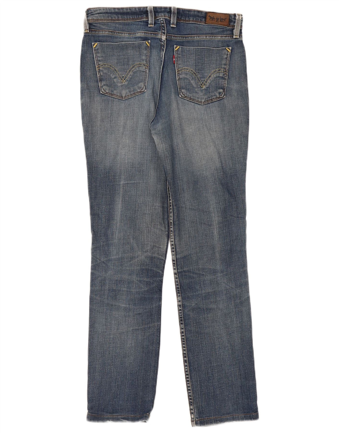 Calça jeans feminina Levi's 627 Straight W32 L30 azul