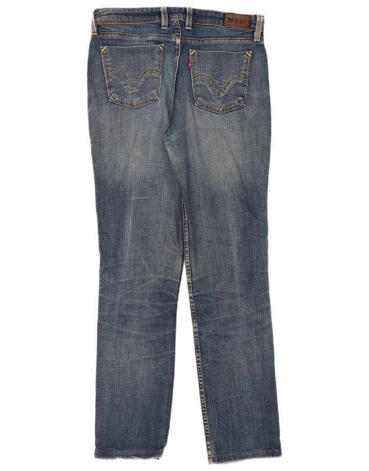 Calça jeans feminina Levi's 627 Straight W32 L30 azul