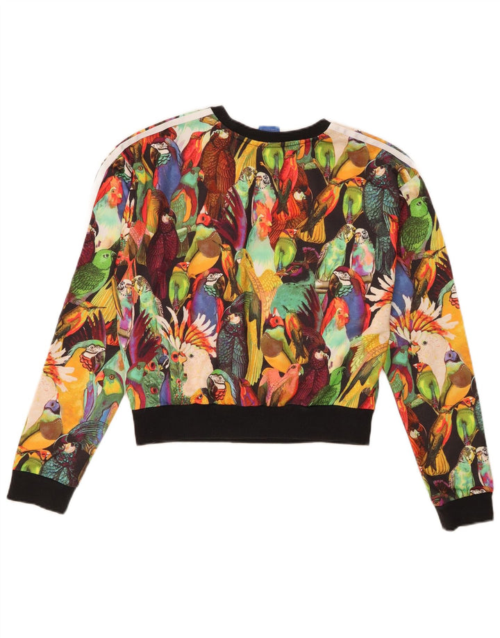 Adidas Womens Oversized Sweatshirt Jumper UK 6 XS Multicolor Tropical